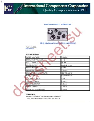 BRT0907P-01 datasheet  